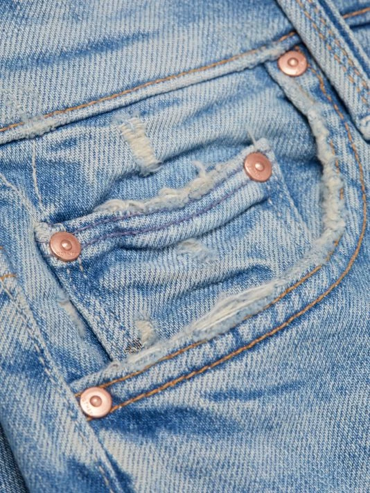 Mother High-Waisted Rider Slim Distressed Jeans 9 Mother High-Waisted Rider Slim Distressed Jeans - Image 7