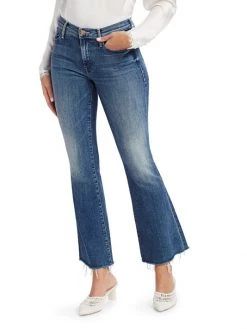 Mother The Weekender Mid-Rise Flare Fray Hem Jeans -Cheap Mother And Heron Store unnamed file 879