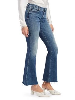 Mother The Weekender Mid-Rise Flare Fray Hem Jeans -Cheap Mother And Heron Store unnamed file 880
