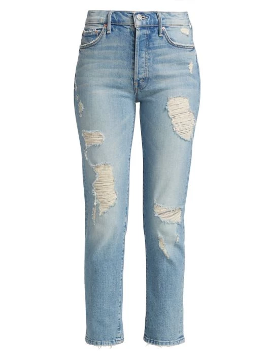Mother Trickster Mid-Rise Stretch Straight-Leg Ankle Jeans 3 Mother Trickster Mid-Rise Stretch Straight-Leg Ankle Jeans