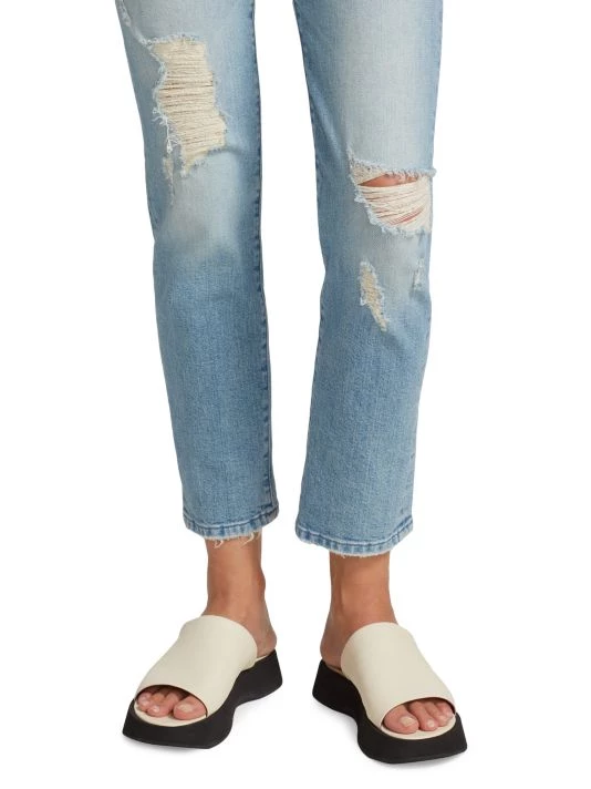 Mother Trickster Mid-Rise Stretch Straight-Leg Ankle Jeans 8 Mother Trickster Mid-Rise Stretch Straight-Leg Ankle Jeans - Image 6