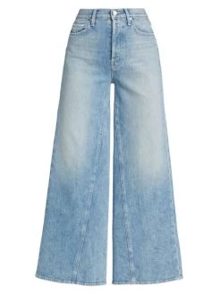 Mother The Enchanter High-Rise Cropped Wide-Leg Jeans