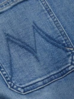 Mother Wrapper Patch Springy High-Rise Stretch Ankle Jeans -Cheap Mother And Heron Store unnamed file 961