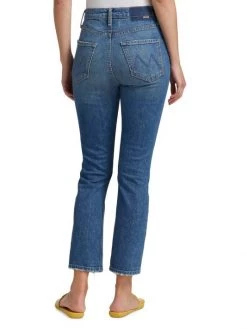 Mother Rider High-Rise Stretch Crop Flare Jeans -Cheap Mother And Heron Store unnamed file 977