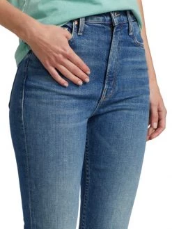 Mother Rider High-Rise Stretch Crop Flare Jeans -Cheap Mother And Heron Store unnamed file 978
